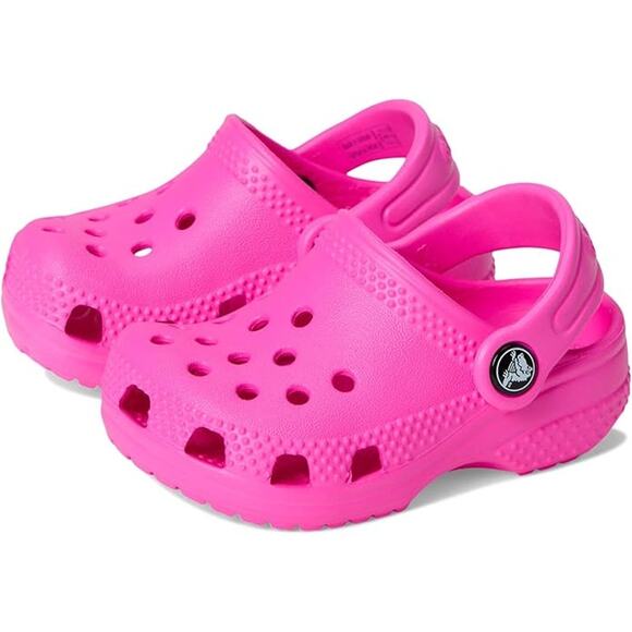 NWT Crocs Classic Clogs Kids Pink Crush Size 2M US Unisex Toddler/Little/Big Kid - Picture 2 of 7